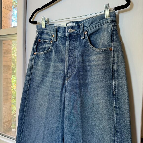 NWT Citizens of Humanity Ayla Baggy Cuffed Crop Wide Leg Jeans Brielle 25 - Picture 7 of 14